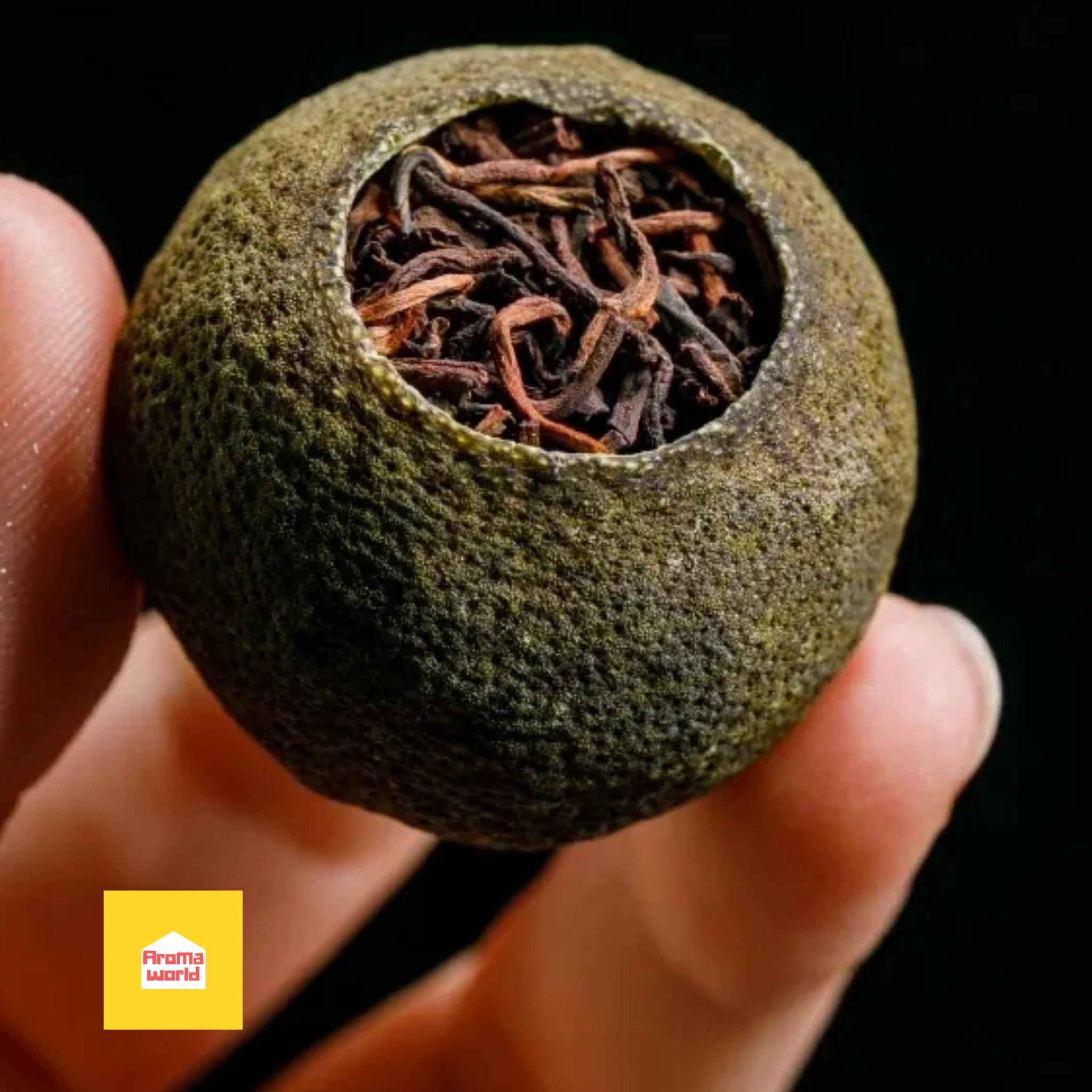 xiaoqinggan puer tea jeruk pu er 40g teh herbal dengan buah kulit jeruk xiaoqinggan puer tea jeruk pu er 40g teh herbal dengan buah kulit jeruk