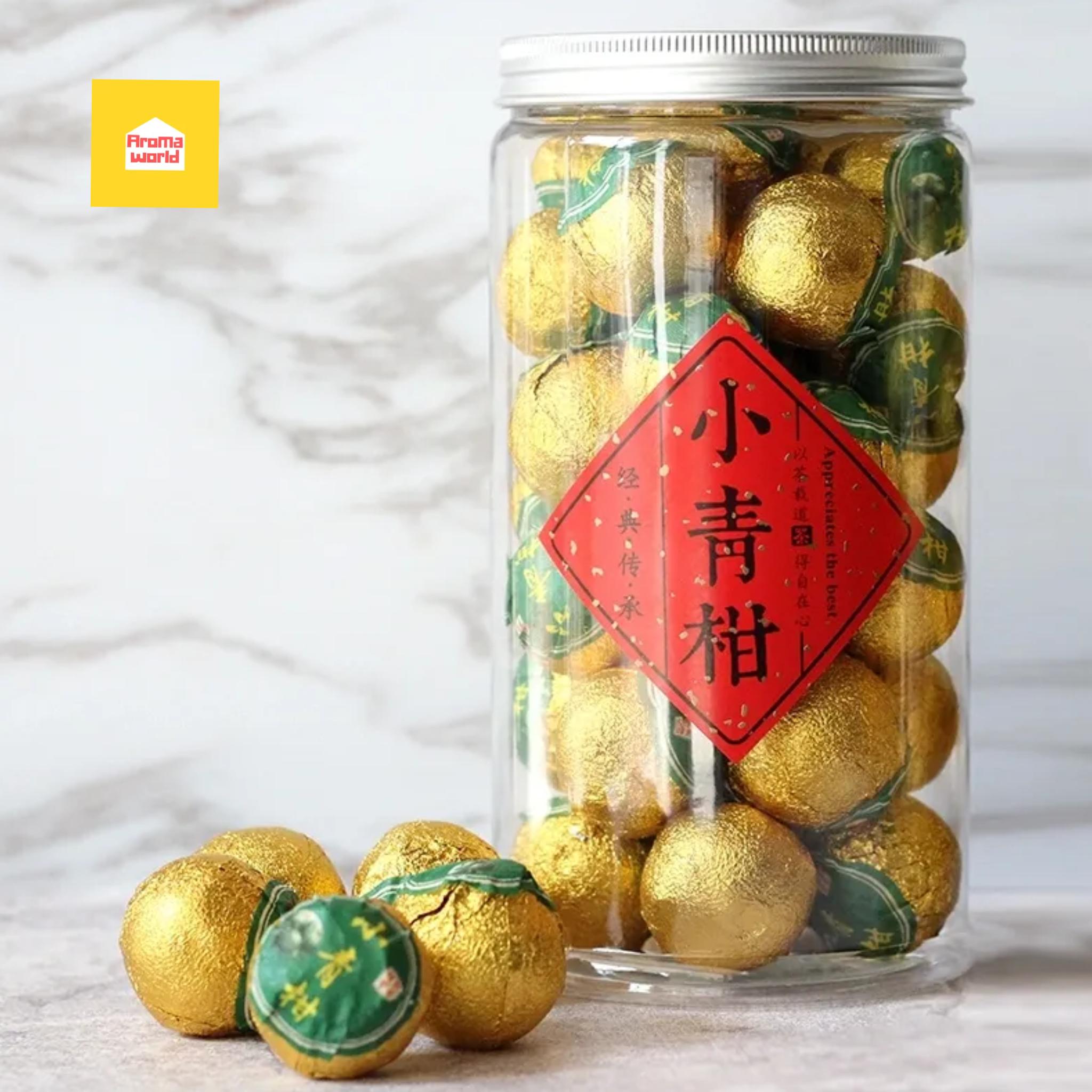 xiaoqinggan puer tea jeruk pu er 40g teh herbal dengan buah kulit jeruk xiaoqinggan puer tea jeruk pu er 40g teh herbal dengan buah kulit jeruk